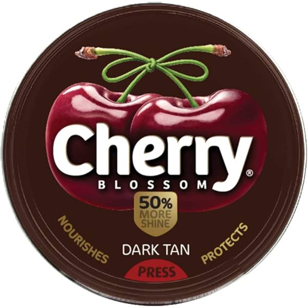 Cherry Blossom Dark Tan Shoe Polish 40g