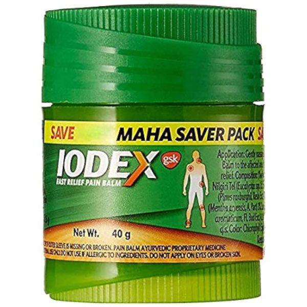 Iodex Body Pain Relief Balm Maha Saver Pack 40g
