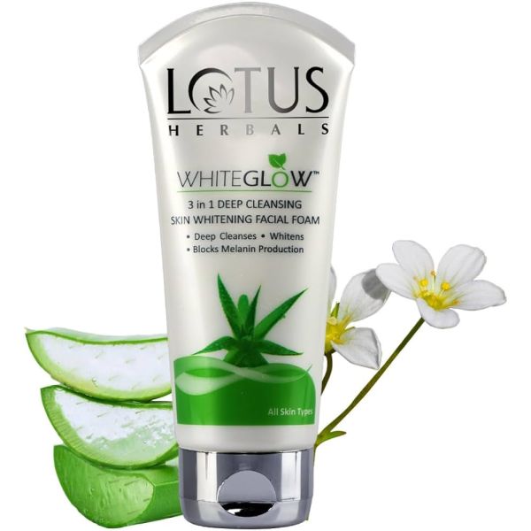 Lotus WhiteGlow 3 in 1 Deep Cleansing Facial Foam FaceWash 50g