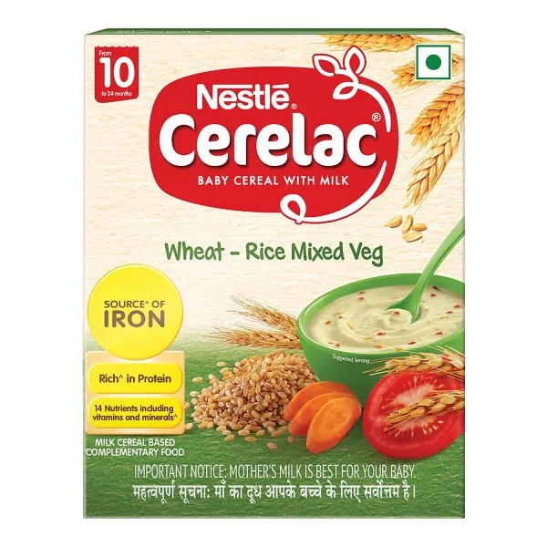 Nestle Cerelac 10-12M Wheat Rice Mixed Veg 300g