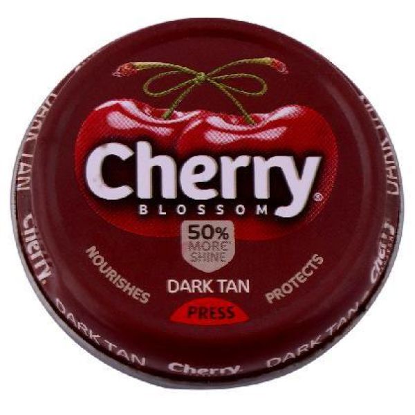 Cherry Blossom Dark Tan Shoe Polish 15g